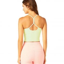 Beyond Yoga Spacedye Slim Racerback Cropped Tank Sunbeam-Earthy Ecru