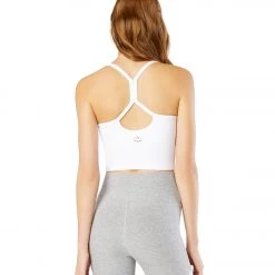 Beyond Yoga Spacedye Slim Racerback Cropped Tank Cloud White