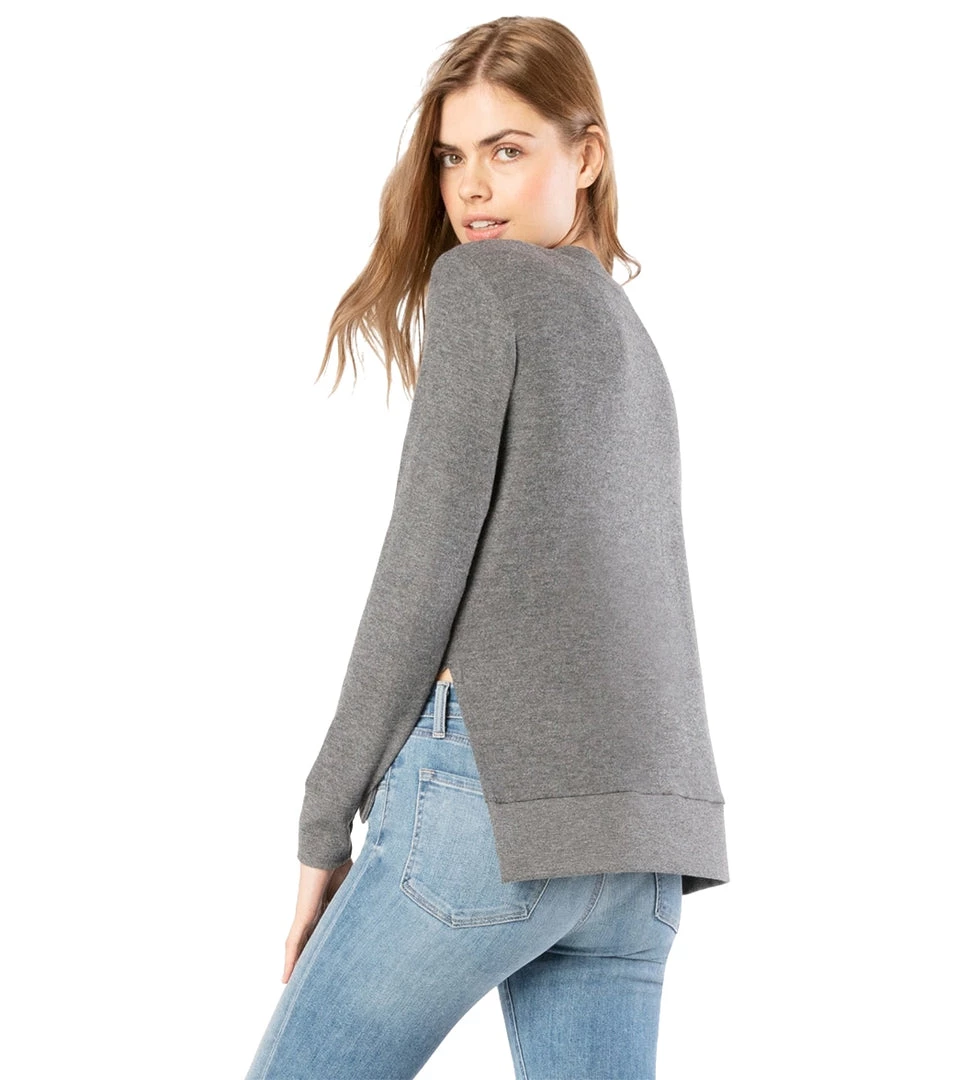 CLOTHING Beyond Yoga Just Chillin Long Sleeve Pullover Mid Heather Gray 4 CLOTHING Beyond Yoga Just Chillin Long Sleeve Pullover Mid Heather Gray