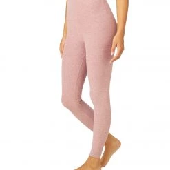 Beyond Yoga Spacedye High Waisted Caught In The Midi 7/8 Yoga Leggings Blush Blooms-Pink Haze