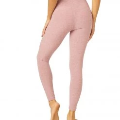 Beyond Yoga Spacedye High Waisted Caught In The Midi 7/8 Yoga Leggings Blush Blooms-Pink Haze