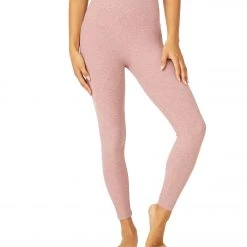 Beyond Yoga Spacedye High Waisted Caught In The Midi 7/8 Yoga Leggings Blush Blooms-Pink Haze