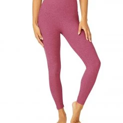 Beyond Yoga Spacedye High Waisted Caught In The Midi 7/8 Yoga Leggings Desert Berry-Blush Blooms