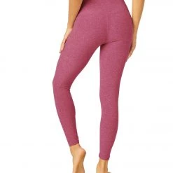 Beyond Yoga Spacedye High Waisted Caught In The Midi 7/8 Yoga Leggings Desert Berry-Blush Blooms