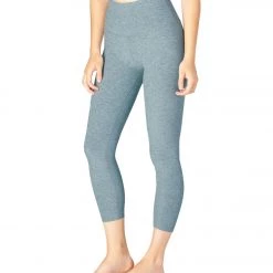 Beyond Yoga Spacedye High Waisted Yoga Capris Stormy Blue-Blue Cloud NEW ARRIVALS