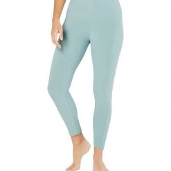 Beyond Yoga Spacedye High Waisted Caught In The Midi 7/8 Yoga Leggings Sage Brush-Agave Green