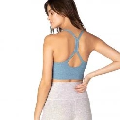 Beyond Yoga Spacedye Slim Racerback Cropped Tank Stormy Blue-Blue Cloud