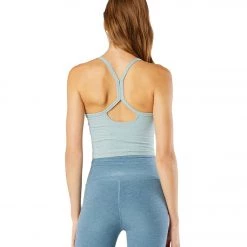 Beyond Yoga Spacedye Slim Racerback Cropped Tank Sage Brush-Agave Green