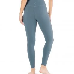 Beyond Yoga Supplex Caught In The Midi High Waisted Leggings Stormy Blue 7 Beyond Yoga Supplex Caught In The Midi High Waisted Leggings Stormy Blue