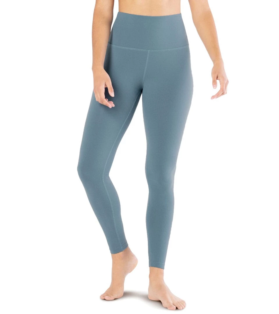 Beyond Yoga Supplex Caught In The Midi High Waisted Leggings Stormy Blue 6 Beyond Yoga Supplex Caught In The Midi High Waisted Leggings Stormy Blue