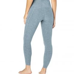 Beyond Yoga Spacedye Out Of Pocket High Waisted 7/8 Yoga Leggings Stormy Blue-Blue Cloud