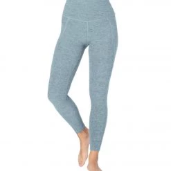 Beyond Yoga Spacedye Out Of Pocket High Waisted 7/8 Yoga Leggings Stormy Blue-Blue Cloud 9 Beyond Yoga Spacedye Out Of Pocket High Waisted 7/8 Yoga Leggings Stormy Blue-Blue Cloud