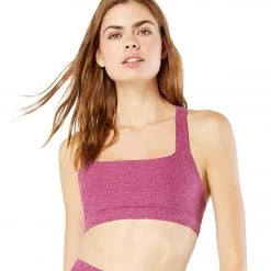 CLOTHING Beyond Yoga Spacedye All For It Yoga Sports Bra Desert Berry-Blush Blooms