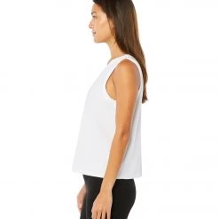 NEW ARRIVALS Beyond Yoga Featherweight Spacedye Balanced Muscle Yoga Tank Cloud White