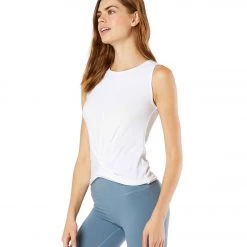 Beyond Yoga Featherweight Spacedye Crossroads Yoga Tank Cloud White