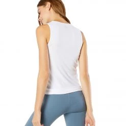 Beyond Yoga Featherweight Spacedye Crossroads Yoga Tank Cloud White