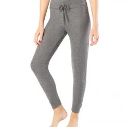 Beyond Yoga Luxe Lounge Around Midi Joggers Mid Heather Gray CLOTHING