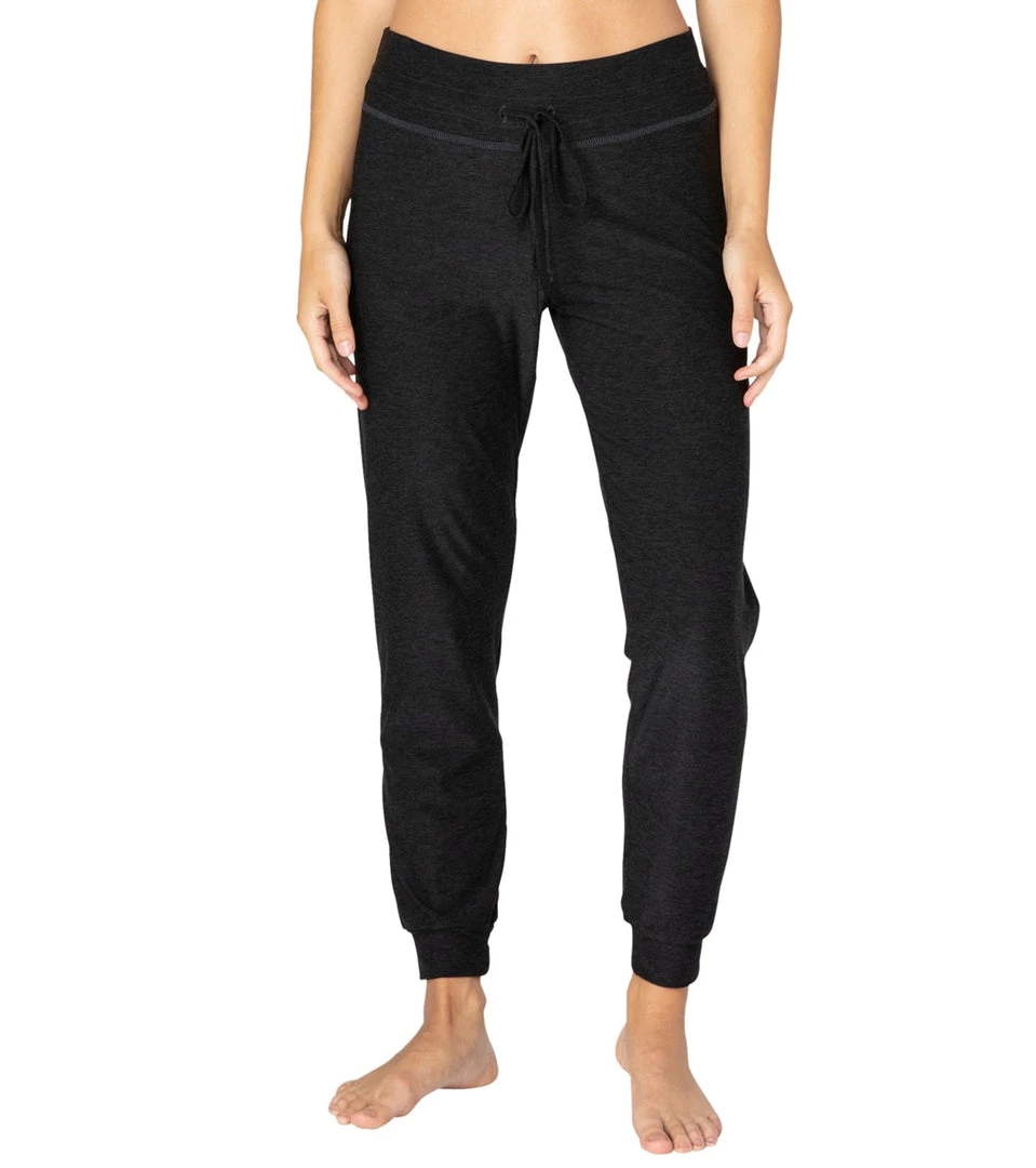 Beyond Yoga Luxe Lounge Around Midi Joggers Black CLOTHING 8 Beyond Yoga Luxe Lounge Around Midi Joggers Black CLOTHING