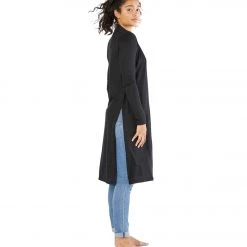 CLOTHING Beyond Yoga High Slits Long Duster Black 10 CLOTHING Beyond Yoga High Slits Long Duster Black