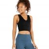 CLOTHING Beyond Yoga Heather Rib Go To Cropped Yoga Tank Black Heather