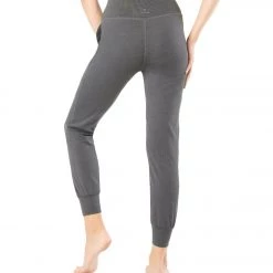 CLOTHING Beyond Yoga Heather Rib Midi Joggers Gray Heather
