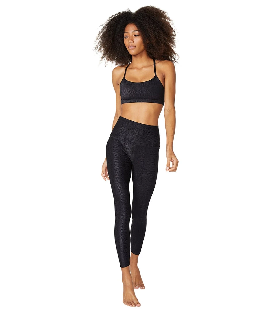 CLOTHING Beyond Yoga Snake Jacquard High Waisted 7/8 Yoga Leggings Black 7 CLOTHING Beyond Yoga Snake Jacquard High Waisted 7/8 Yoga Leggings Black