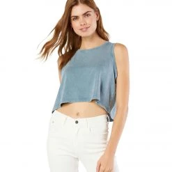Beyond Yoga Jersey Don't Distress Balance Cropped Yoga Tank Stormy Blue Garment Dye 13 Beyond Yoga Jersey Don't Distress Balance Cropped Yoga Tank Stormy Blue Garment Dye