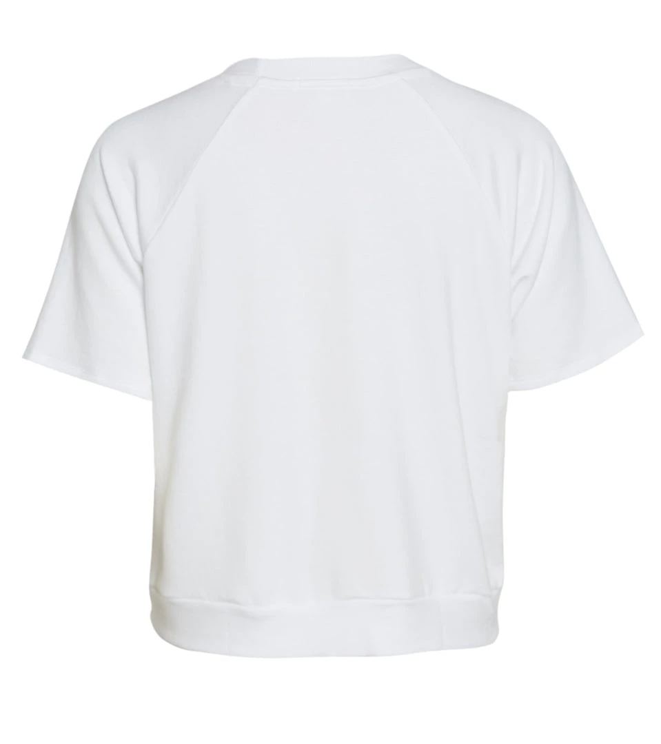 Beyond Yoga Cozy Fleece Solid Choice Short Sleeve Pullover White 8 Beyond Yoga Cozy Fleece Solid Choice Short Sleeve Pullover White