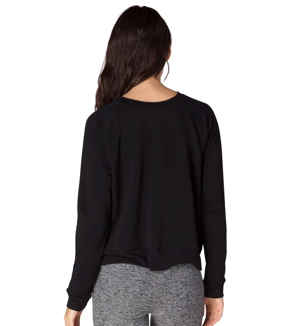 Beyond Yoga Favorite Raglan Crew After Yoga Pullover Black 4 Beyond Yoga Favorite Raglan Crew After Yoga Pullover Black