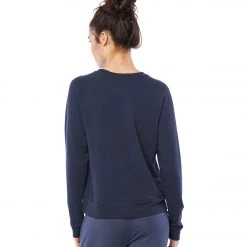 Beyond Yoga Favorite Raglan Crew After Yoga Pullover Nocturnal Navy CLOTHING