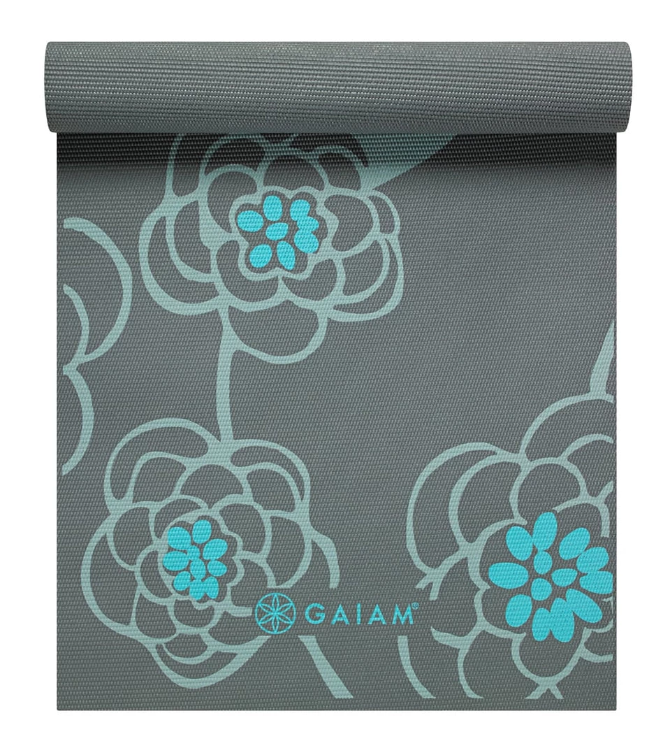 YOGA MATS & PROPS Gaiam Icy Blossom Yoga Mat 6mm 5 YOGA MATS & PROPS Gaiam Icy Blossom Yoga Mat 6mm
