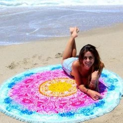 Round Towel Company The Day Dreamer Pink/Yellow/Orange/Blue