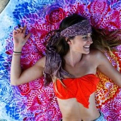 Round Towel Company The Day Dreamer Pink/Yellow/Orange/Blue