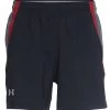 Under Armour Men's UA Launch SW 5" Short Black/Aruba Red CLOTHING 1 Under Armour Men's UA Launch SW 5" Short Black/Aruba Red CLOTHING