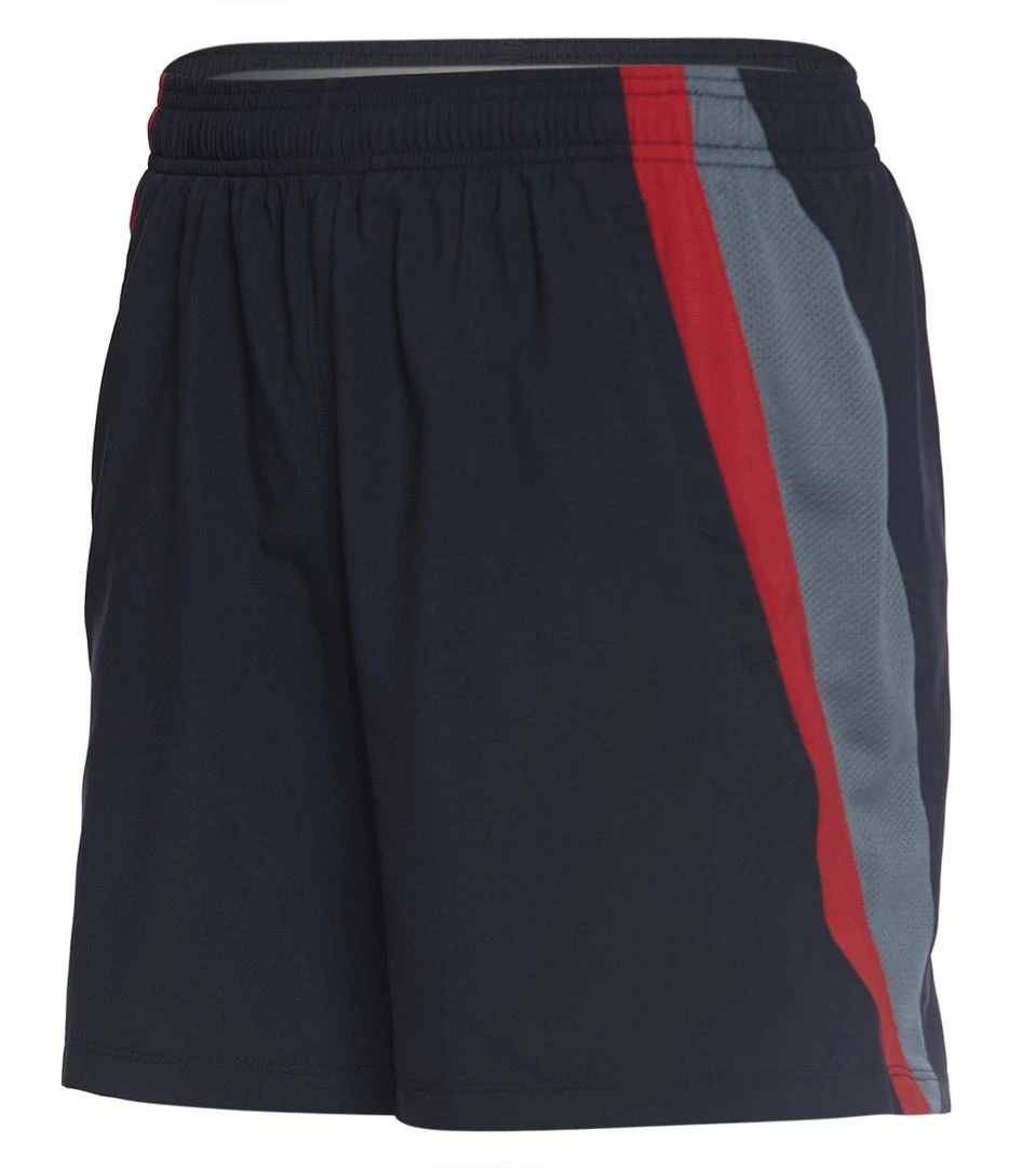 Under Armour Men's UA Launch SW 5" Short Black/Aruba Red CLOTHING 4 Under Armour Men's UA Launch SW 5" Short Black/Aruba Red CLOTHING