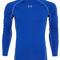 Under Armour Men's UA Heatgear Armour Long Sleeve Royal/Steel CLOTHING