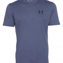 Under Armour Men's UA Sportstyle Left Chest Short Sleeve Blue Ink / / Black CLOTHING