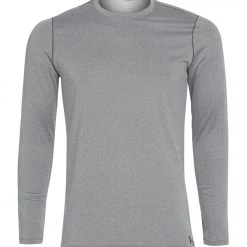 CLOTHING Under Armour Men's UA ColdGear Fitted Crew Charcoal Light Heather/Black