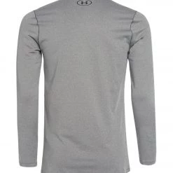 CLOTHING Under Armour Men's UA ColdGear Fitted Crew Charcoal Light Heather/Black