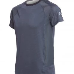 Under Armour Men's Speed To Burn Short Sleeve Tee STEALTH GRAY-Black -Reflective CLOTHING