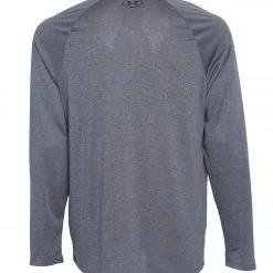 Under Armour Men's UA Tech 2.0 Long Sleeve Tee Carbon Heather/Black