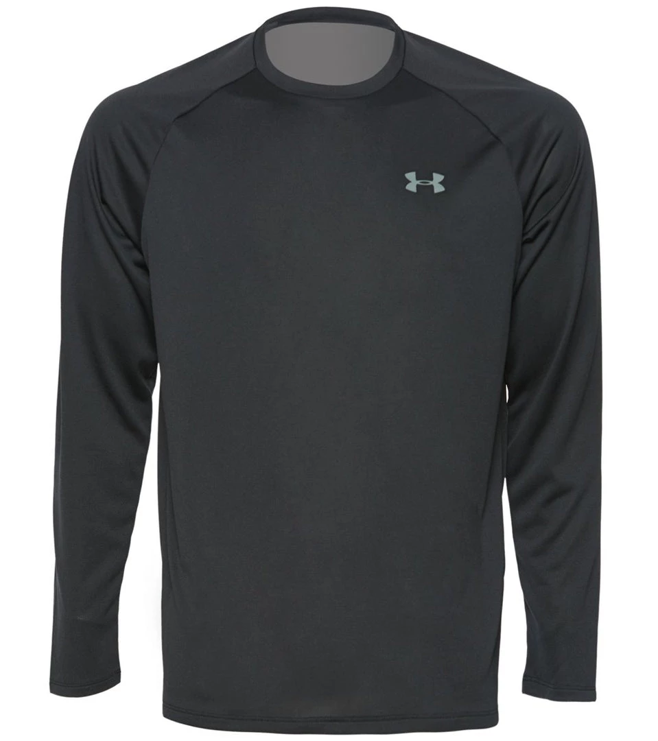 Under Armour Men's UA Tech 2.0 Long Sleeve Tee Charcoal Light Heather/Black 3 Under Armour Men's UA Tech 2.0 Long Sleeve Tee Charcoal Light Heather/Black