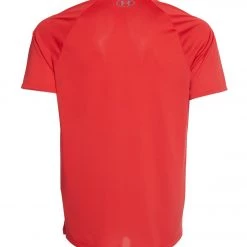 Under Armour Men's UA Tech 2.0 Short Sleeve Tee Red/Graphite CLOTHING