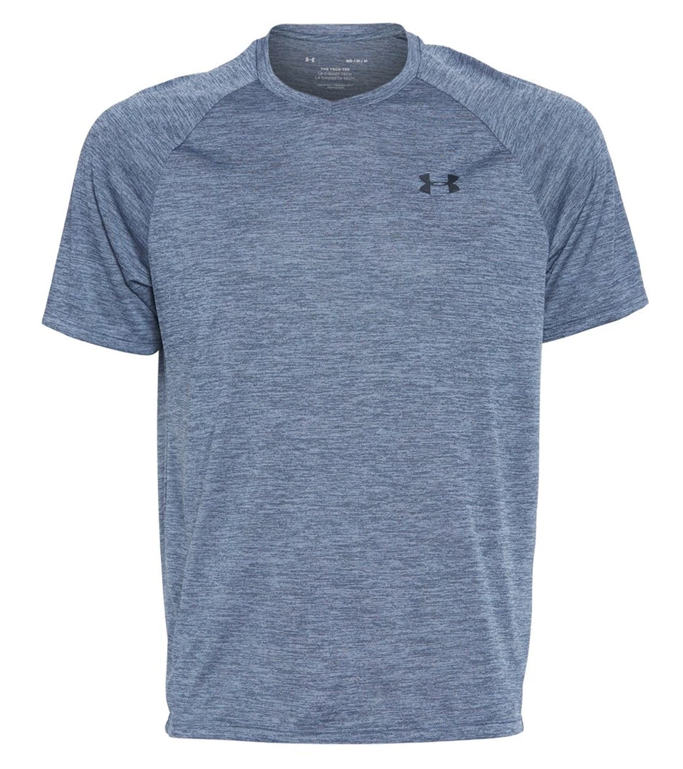 Under Armour Men's UA Tech 2.0 Short Sleeve V-Neck Tee Wire/Black CLOTHING 3 Under Armour Men's UA Tech 2.0 Short Sleeve V-Neck Tee Wire/Black CLOTHING