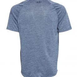 Under Armour Men's UA Tech 2.0 Short Sleeve V-Neck Tee Wire/Black CLOTHING