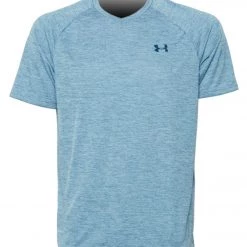 Under Armour Men's UA Tech 2.0 Short Sleeve V-Neck Tee Thunder/Patrol Blue