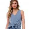 CLOTHING Onzie Knot Yoga Tee Moonstone
