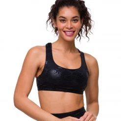Yoga Sports Bras Onzie Mudra Yoga Sports Bra Black Snake