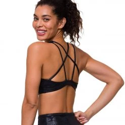 Yoga Sports Bras Onzie Mudra Yoga Sports Bra Black Snake