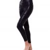CLOTHING Onzie Printed Foil 7/8 Yoga Leggings Black Snake